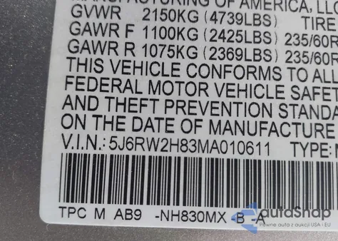 2021 Honda Cr-V Awd Ex-L from USA, damaged, VIN 5J6RW2H83MA010611